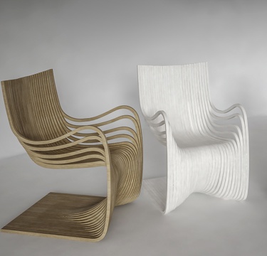  现代休闲椅子3d模型 