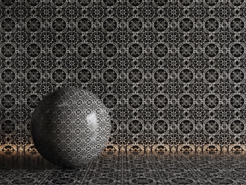  法式拼花瓷砖 厨房瓷砖 洗手间瓷砖 地砖 墙砖 花砖3d模型 