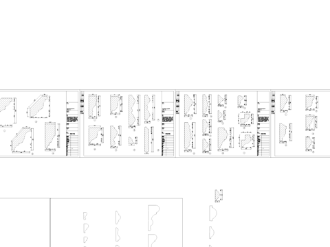装饰线节点大样CAD施工详图cad施工图