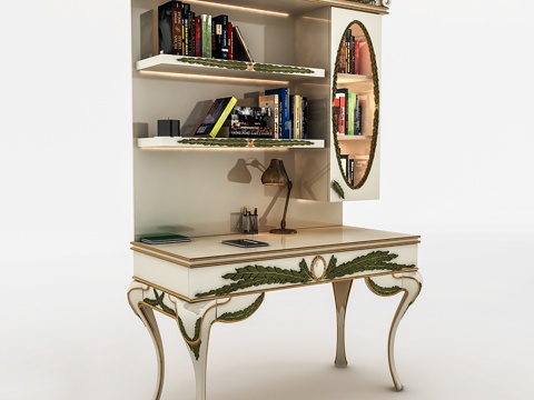  欧式梳妆台组合3d模型 