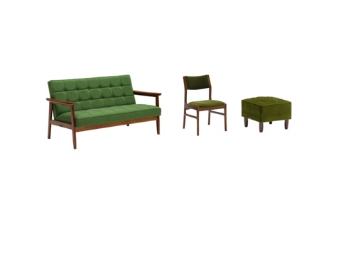  现代简约沙发组合3d模型 