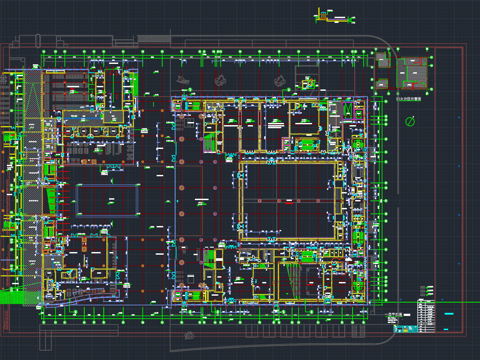 展厅平面图CADcad施工图