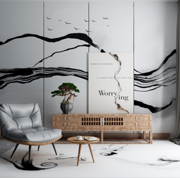  沙发茶几组合3d模型 