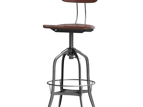  北欧简约吧椅 吧凳 简约吧凳 酒吧吧凳 餐厅吧凳3d模型 