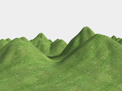  群山山脉 山体 山地 公园景观 地形 山地公园 自然山体 微3d模型 