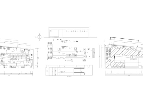 居酒屋平立面图纸cad施工图