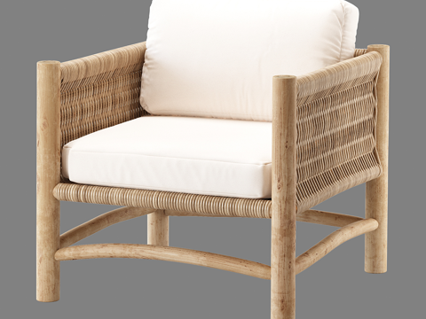  北欧简约单人沙发 单人沙发 简约沙发 休闲沙发 客厅沙发 椅3d模型 