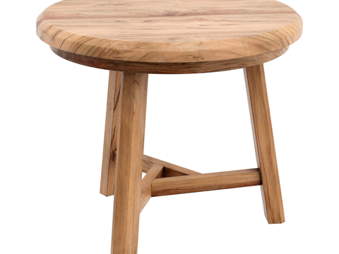  北欧简约矮凳 矮凳 简约凳子 圆形凳子 木质凳子3d模型 