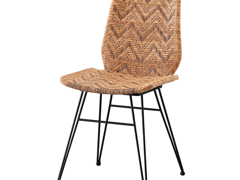  北欧简约单人椅子  椅子 简约椅子 休闲椅子 餐厅椅子 凳子3d模型 