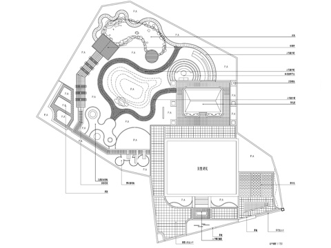 别墅花园私家庭院景观平面图集CAD施工图cad施工图