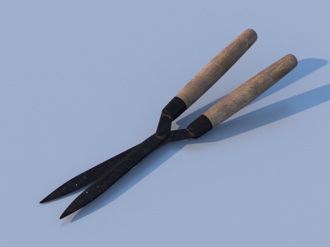  绿植剪刀 树枝剪刀 园艺剪刀 园丁剪刀3d模型 