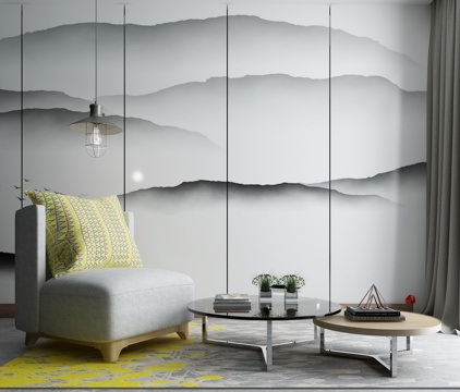  现代沙发茶几组合3d模型 