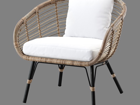  北欧简约单人沙发 单人沙发 简约沙发 休闲沙发 客厅沙发3d模型 