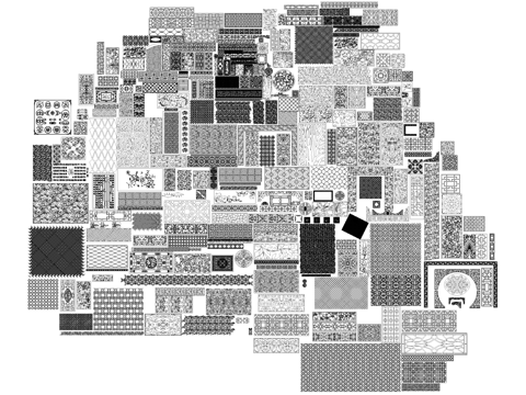 图案花纹CAD图库cad施工图