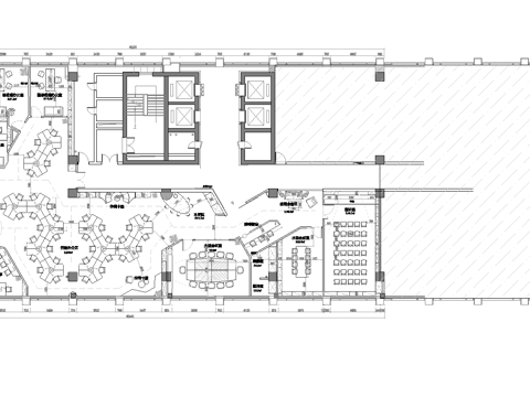 公司办公室 最新平面办公室施工图cad施工图
