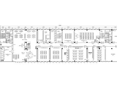 图书馆平面图阅览室档案保管室cad施工图