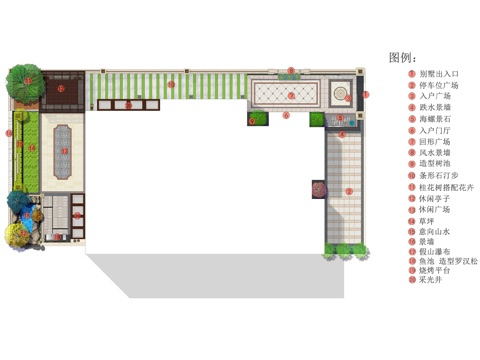 欧式别墅花园私家庭院景观CAD施工图cad施工图