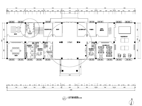  73608部队综合作业楼室内装饰CAD施工图cad施工图 