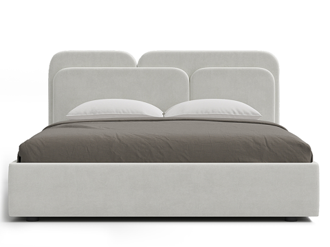  现代简约双人床 双人床 简约床 卧室床 抱枕3d模型 