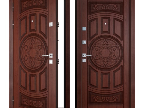  入口金属门巴库（Abwehr）3d模型 