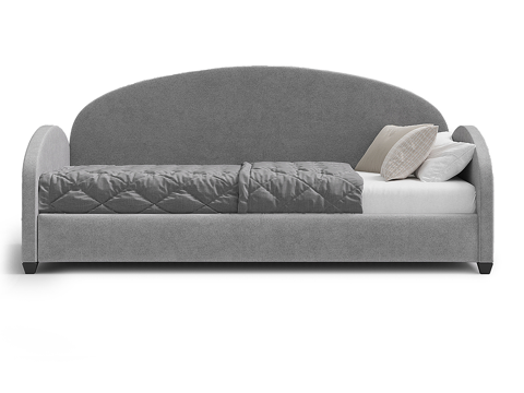  现代简约沙发床 沙发床 简约床 单人床 抱枕 床垫3d模型 