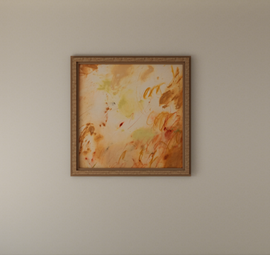 侘寂装饰画挂画su模型