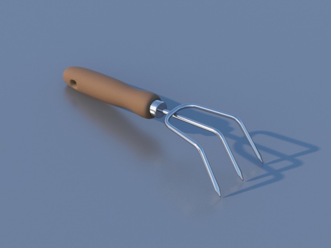  叉子 工具 手工农具3d模型 