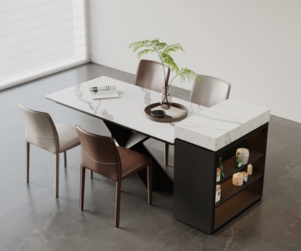  现代意式岛台3d模型 