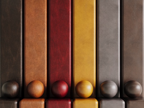 现代皮革 PBR皮革 人造皮su模型