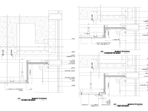 窗帘盒天花吊顶节点CAD施工图cad施工图