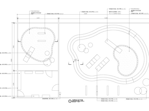 萌宠乐园 宠物活动娱乐区游乐设施 宠物运动训练场地 平面图cad施工图