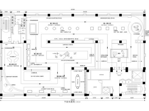 博物馆 平面图 历史文物文化展厅cad施工图