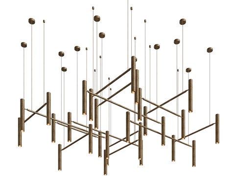 现代简约轻奢吊灯 吊灯 简约吊灯 餐厅吊灯 客厅吊灯 灯3d模型