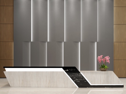  现代个性前台 椅子3d模型 