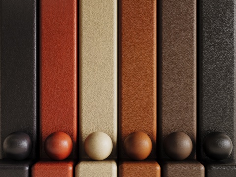 现代皮革 PBR皮革 人造皮su模型