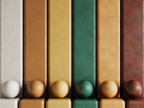 现代皮革 PBR皮革 人造皮su模型