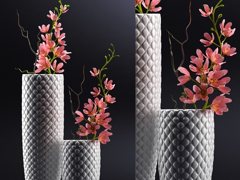  现代室内植物盆栽3d模型 