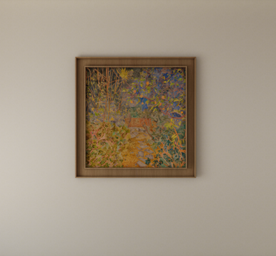 侘寂装饰画挂画su模型