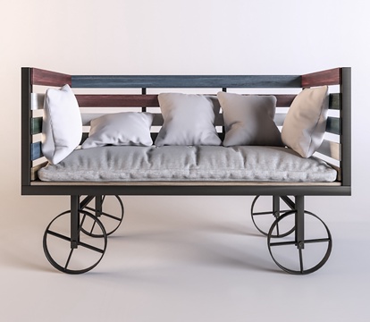  现代沙发组合3d模型 