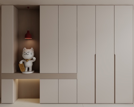  现代装饰柜3d模型 