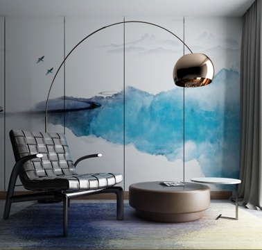  现代沙发茶几组合3d模型 