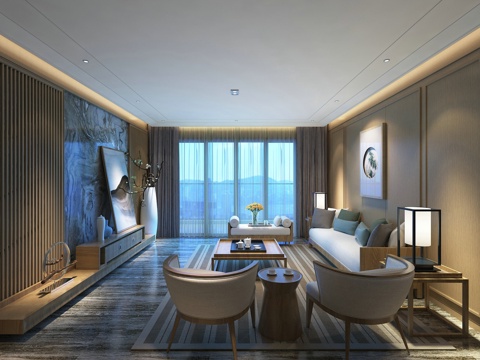  现代沙发 沙发 组合沙发3d模型 