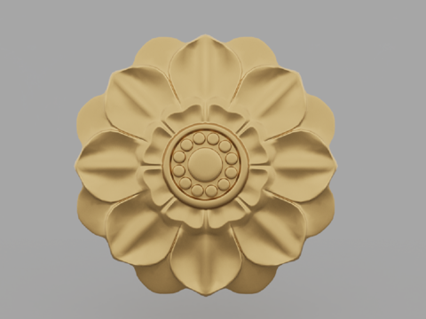  现代风格雕花3d模型 