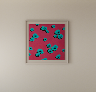 现代装饰画挂画su模型