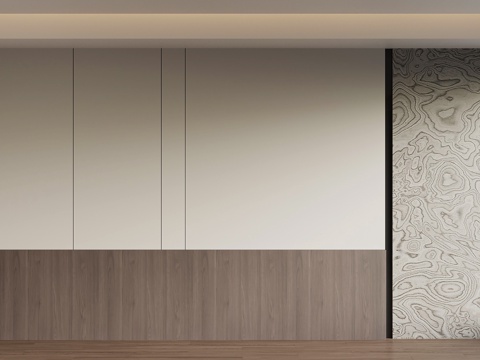  现代意式背景墙 床头背景墙 沙发背景墙3d模型 