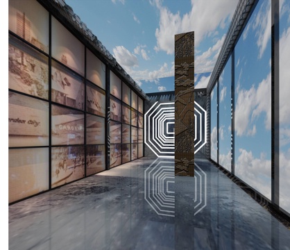  新中式火锅店3d模型 