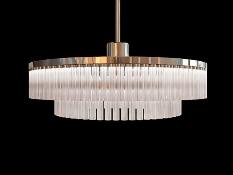  现代室内吊灯3d模型 