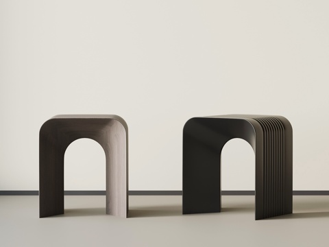  现代意式凳子3d模型 