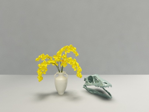  北欧插花模型3d模型 