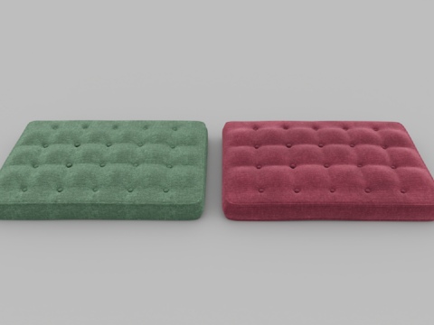  现代风格坐垫3d模型 